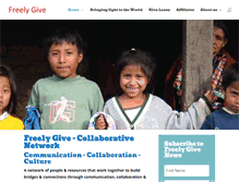 Tablet Screenshot of freelygive.org
